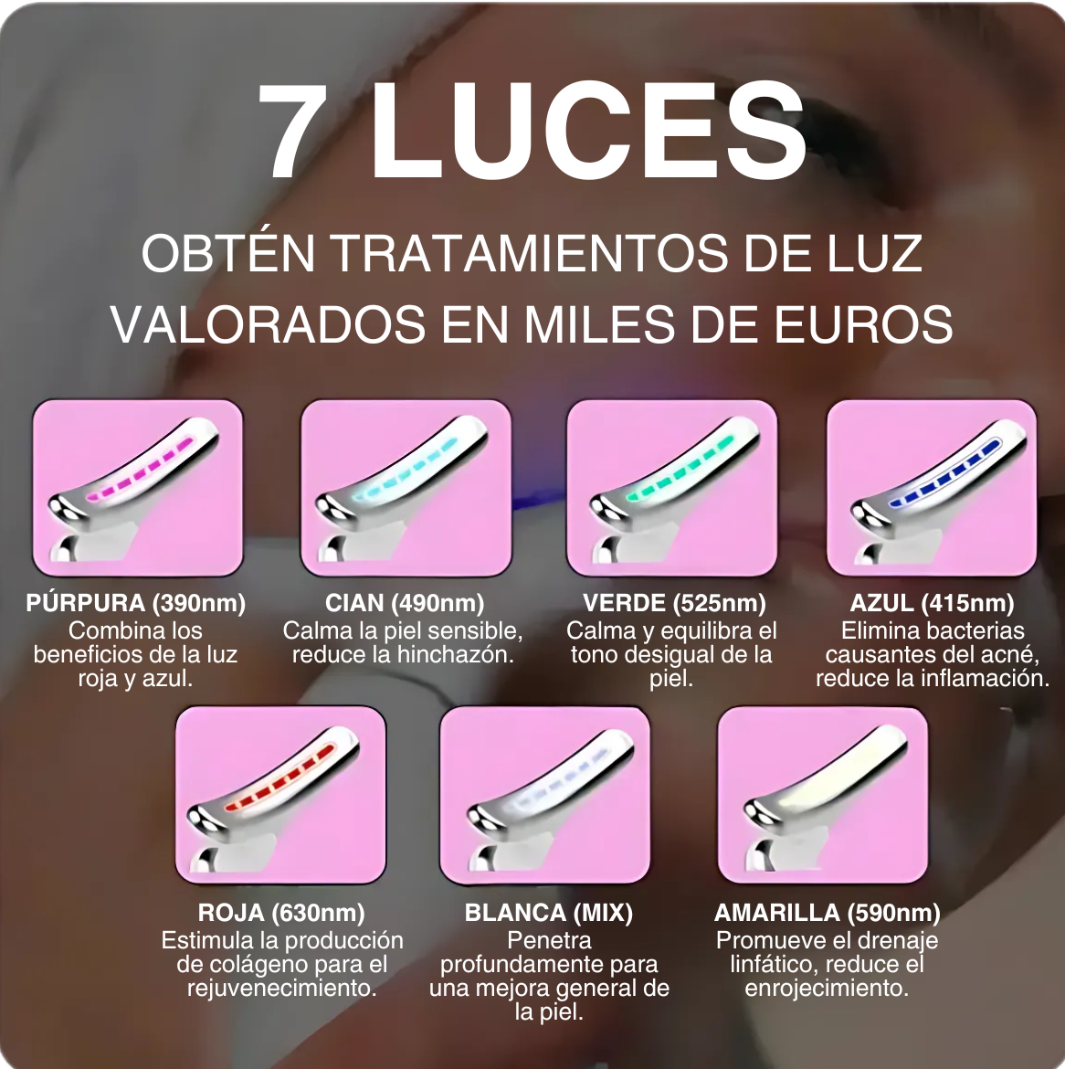 MASAJEADOR FACIAL LED